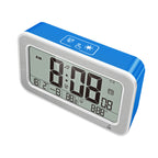 Silent Luminous Digital Clock At The Bedside Of The Student Bedroom