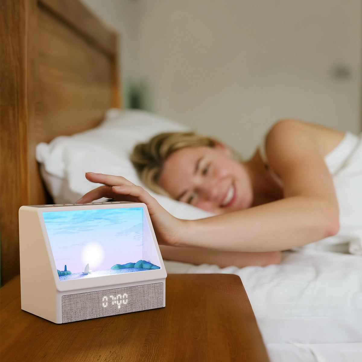 Sunrise Simulation Alarm Clock – 10-Mode Ambient Wake-Up Light for Gentle Morning Routine