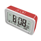 Silent Luminous Digital Clock At The Bedside Of The Student Bedroom